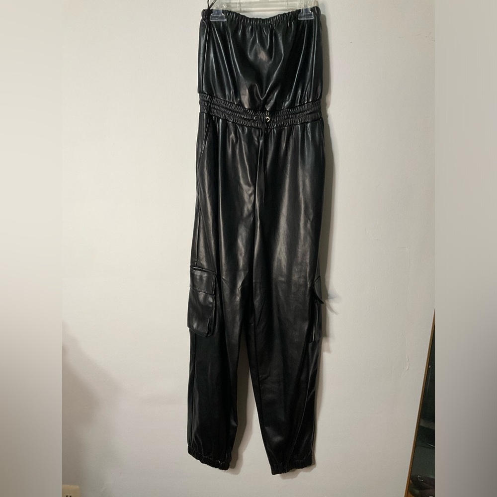 Leather jumpsuit